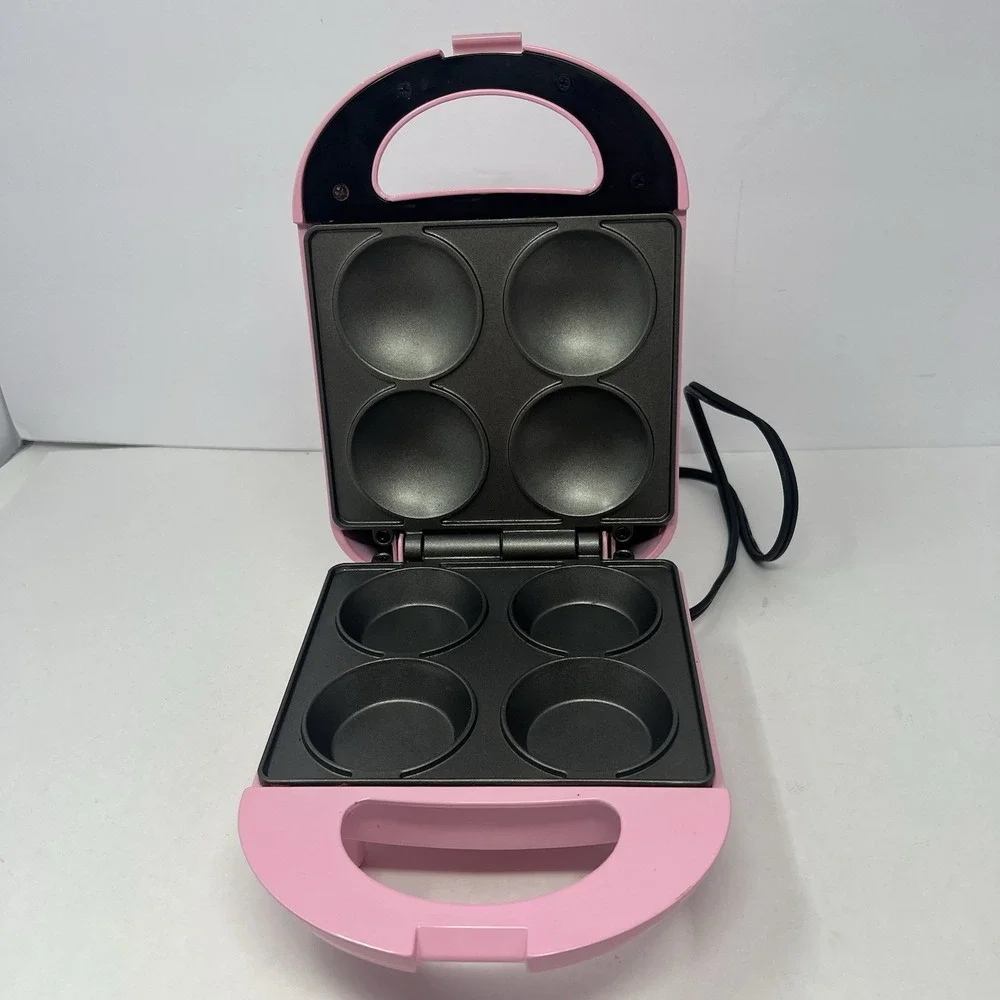 Babycakes Minis 4 Mini Cupcake Maker Nonstick Coated Baking Plate - Tested Works